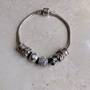 Pandora Moments bracelet with 5 charms